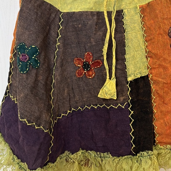BRAND NEW NEPAL HANDMADE SKIRT - Picture 2 of 11